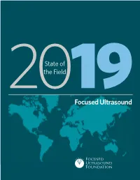 2019 State of the Field Report in Part Or Its Entirety