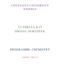 Chm122 Tutorial
