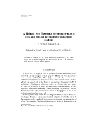 A Halmos-Von Neumann Theorem for Model Set Dynamical Systems