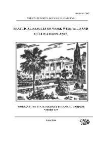 Practical Results of Work with Wild and Cultivated Plants