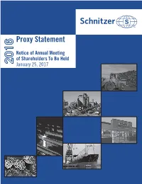Proxy Statement December 15, 2016