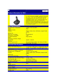 364-3074 Microsoft Sidewinder Prec2 Joystick