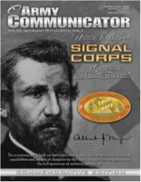 ARMY COMMUNICATOR 150Th Anniversary Edition