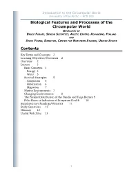 Biological Features and Processes of the Circumpolar World