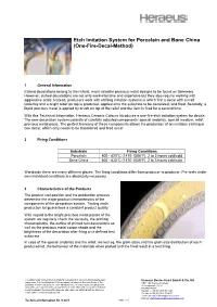 Etch Imitation System for Porcelain and Bone China (One-Fire-Decal-Method)