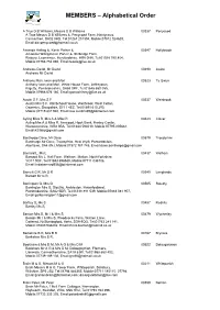 List of Members