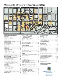 Marquette University Campus Map