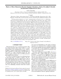 Physics of Three-Dimensional Bosonic Topological Insulators: Surface-Deconﬁned Criticality and Quantized Magnetoelectric Effect