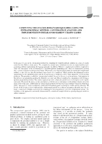 Convergence Analysis and Implementation Details for Markov Chains Games