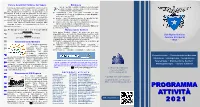 Programma Attività 2021