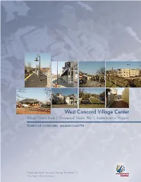 West Concord Village Center Village Pattern Book | Conceptual Master Plan | Implementation Program