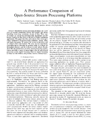 A Performance Comparison of Open-Source Stream Processing Platforms
