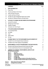 Carving of Professor Jao's Calligraphy at Ngong Ping CONTENTS Page 1. BASIC INFOMRATION 1 1.1. Project Title 1 1.2. Purpose An