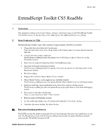 Extendscript Toolkit CS5 Readme