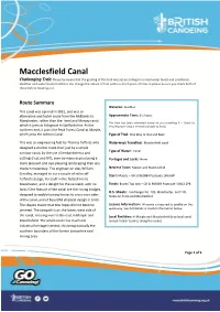 Macclesfield Canal Challenging Trail: Please Be Aware That the Grading of This Trail Was Set According to Normal Water Levels and Conditions