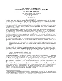 The Theology of Due Process: the Adjudication Cases of Robert Preus in the LCMS and Rolf Preus in the ELS