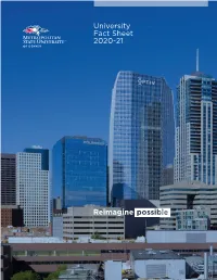 2020-2021 MSU Denver Fact Sheet