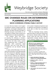 Ebc Changes Rules on Determining Planning Applications Move Overrides Strong Public Outcry