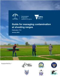 Guide for Managing Contamination at Shooting Ranges
