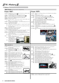 IV. History History