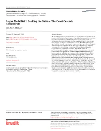 Logan Medallist 1. Seeking the Suture: the Coast-Cascade Conundrum Jim W.H