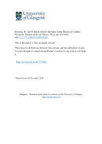 Sketches in the Theory of Culture. European Journal of Social Theory, 22(3), Pp