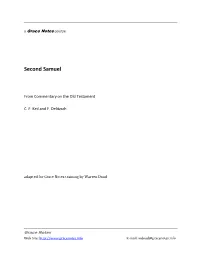 2 Samuel - Keil and Delitzsch Contents Introduction
