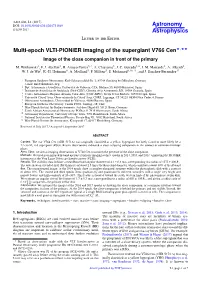 Multi-Epoch VLTI-PIONIER Imaging of the Supergiant V766 Cen?,?? Image of the Close Companion in Front of the Primary