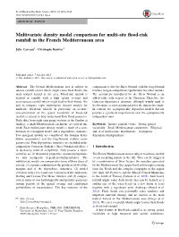 Multivariate Density Model Comparison for Multi-Site Flood-Risk Rainfall In
