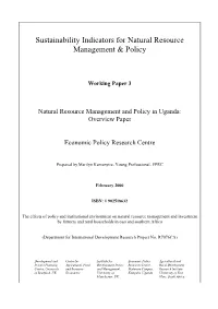 Overview of Land Use and Management in Uganda