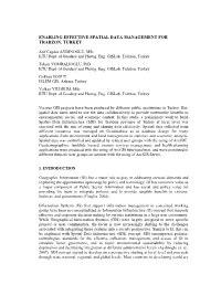 Enabling Effective Spatial Data Management for Trabzon, Turkey