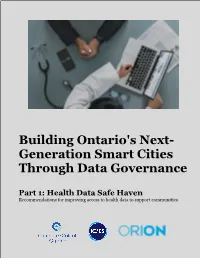 Health Data Safe Haven Recommendations for Improving Access to Health Data to Support Communities