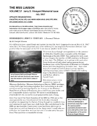 THE MSS LIAISON VOLUME 57 Jerry D