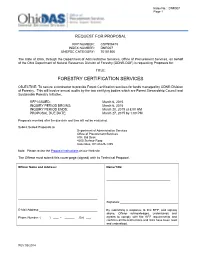Forestry Certification Services