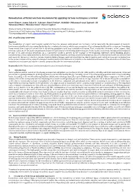 Remediation of Nickel Ion from Wastewater by Applying Various Techniques: a Review