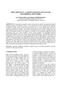 The Corpuscle ­ a Simple Building Block for Polyhedral Networks