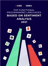 Top Functional Programming Languages Based on Sentiment Analysis 2021 11