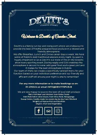 Welcome to Devitt's of Camden Street