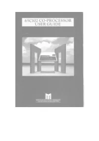 65C102 Co-Processor User Guide