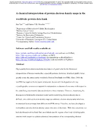 A Chemical Interpretation of Protein Electron Density Maps in The