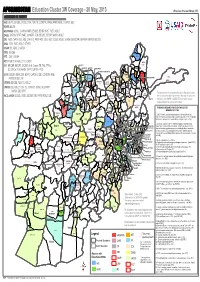 Immap AFG EDUC-08 A3 2013-04-15 Education Cluster Coverage Map 15 April 2013.Mxd
