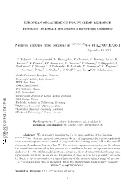 Neutron Capture Cross Sections of 70,72,73,74,76Ge at N TOF EAR-1