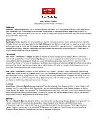 Park Class of 2021 Finalist Bios