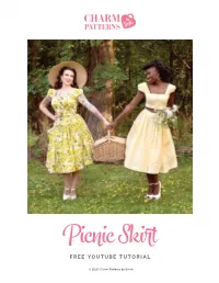 Picnic Skirt FREE YOUTUBE TUTORIAL