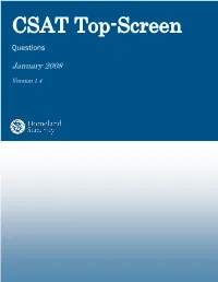 CSAT Top-Screen Questions