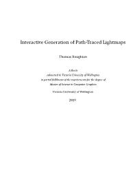 Interactive Generation of Path-Traced Lightmaps