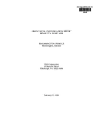 Geophysical Investigation Report Bennett's Dump Site