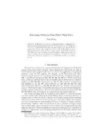 Homology Inference from Point Cloud Data