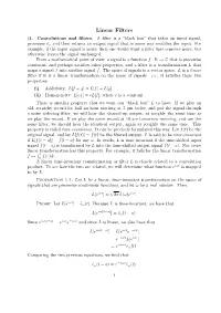 Linear Filters 1