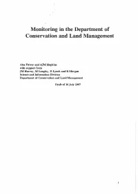 Monitoring in the Department of Conservation and Land Management